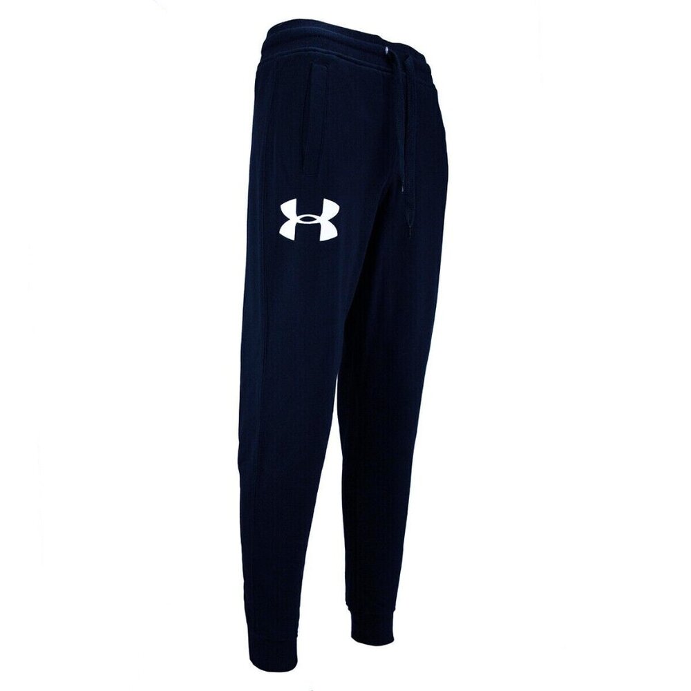 Under Armour UA Men Joggers Rival Fleece Logo Navy Size X-Large